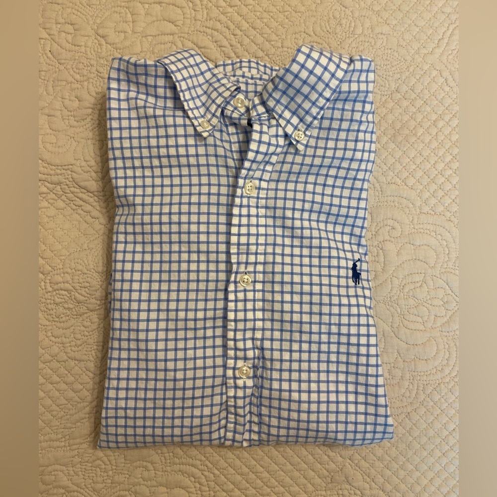 Ralph Lauren Long Sleeve Button Down Gingham Check Shirt